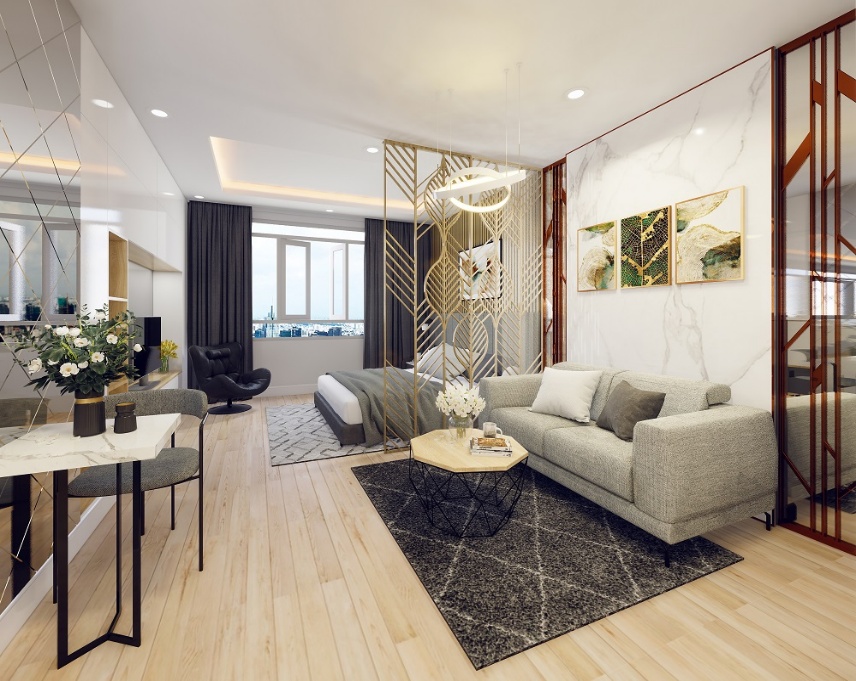 CT Plaza Minh Ch&acirc;u hội tụ đầy đủ những yếu tố của một Studio hạng sang chuẩn kh&aacute;ch sạn.