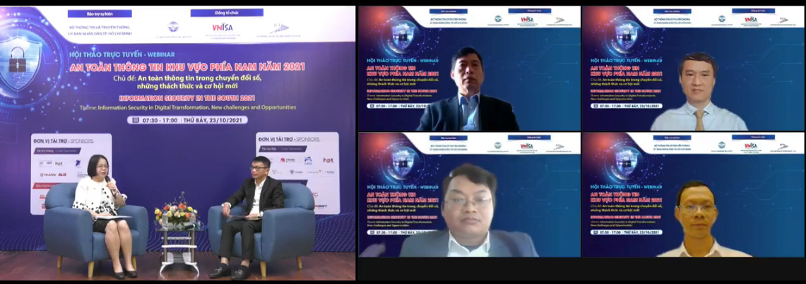 Hội thảo trực tuyến An toàn Thông tin trong Chuyển đối số, những thách thức và cơ hội mới ngày 23/10.