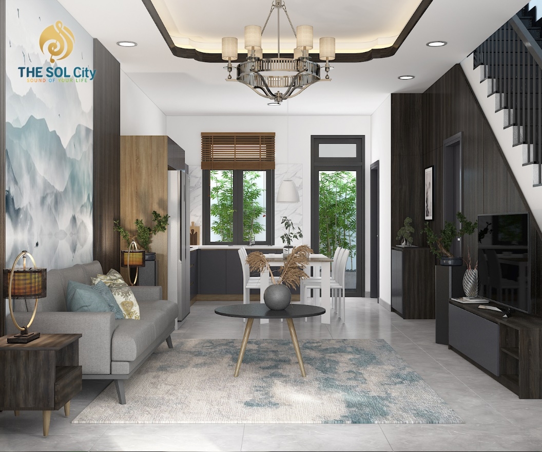 Phong cách thiết kế Nhật - Trung tại The Sol City.