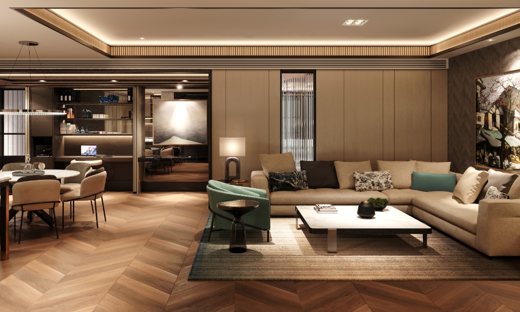 Phối cảnh nội thất của dự án khu căn hộ hàng hiệu Ritz-Carlton, Hanoi. Ảnh: Masterise Homes.