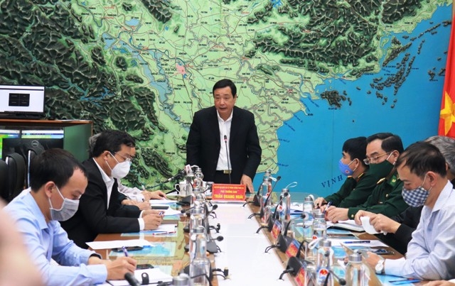 Cuộc họp Ban chỉ đạo quốc gia về Phòng chống thiên tai, ngày 25/10/2021.