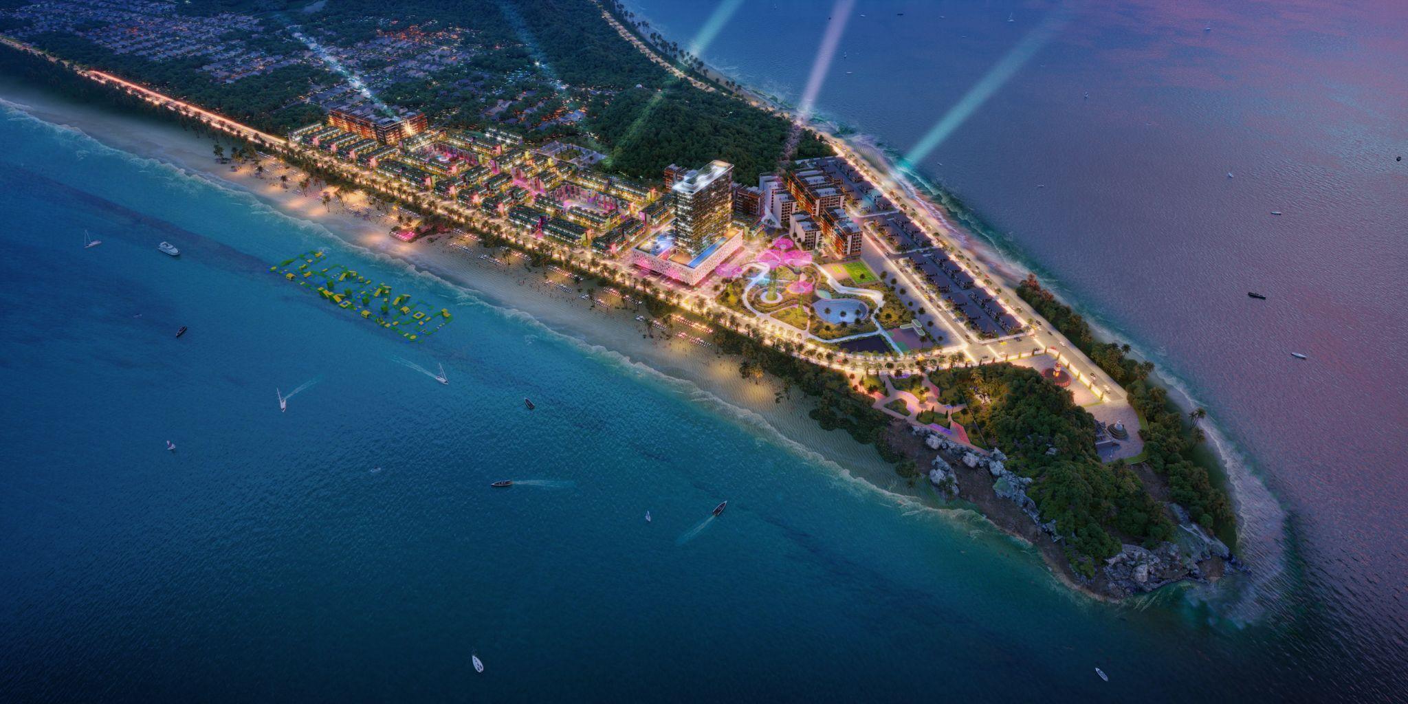 Dự án Flamingo Hải Tiến có ba mặt tiền biển, sở hữu vị thế đẹp nhất của biển Linh Trường (Hải Tiến, Thanh Hóa).