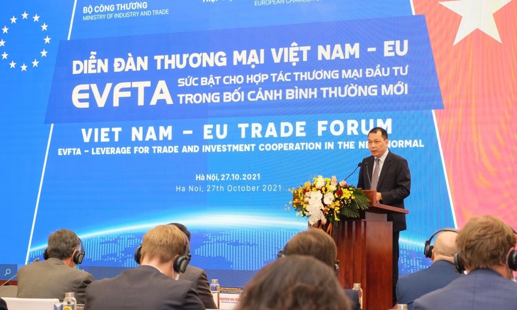 Ông Đặng Hoàng An, Thứ trưởng Bộ Công Thương phát biểu tại diễn đàn