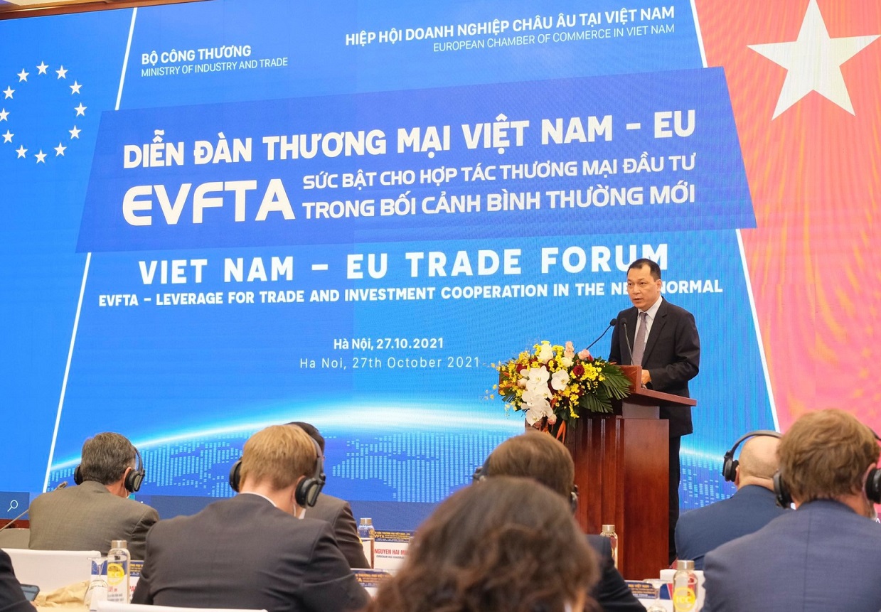 Ông Đặng Hoàng An, Thứ trưởng Bộ Công Thương phát biểu tại diễn đàn