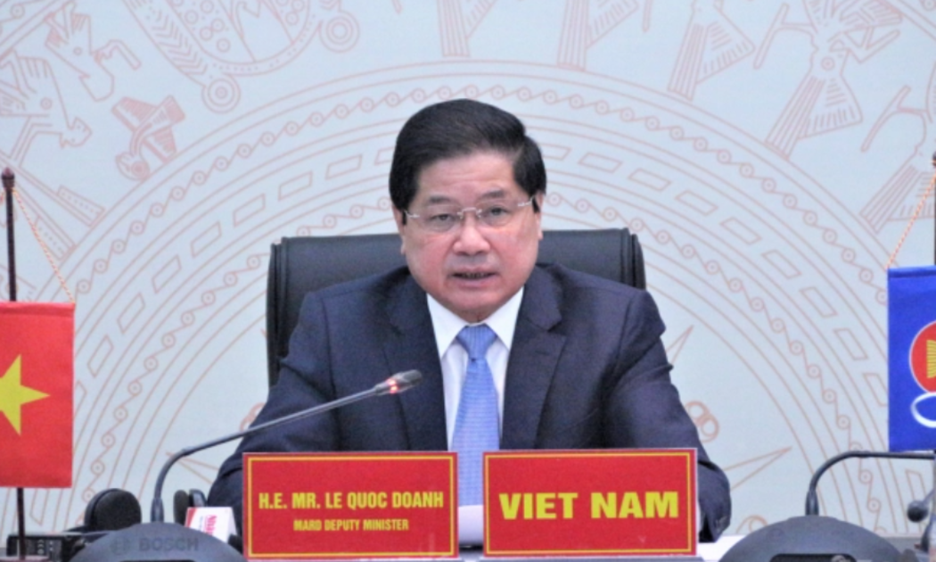 Thứ trưởng Lê Quốc Doanh tham dự hội nghị trực tuyến