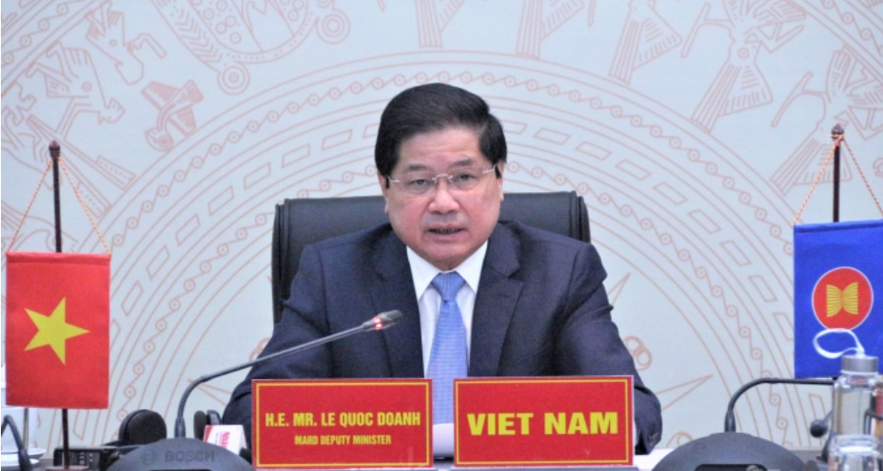 Thứ trưởng Lê Quốc Doanh tham dự hội nghị trực tuyến