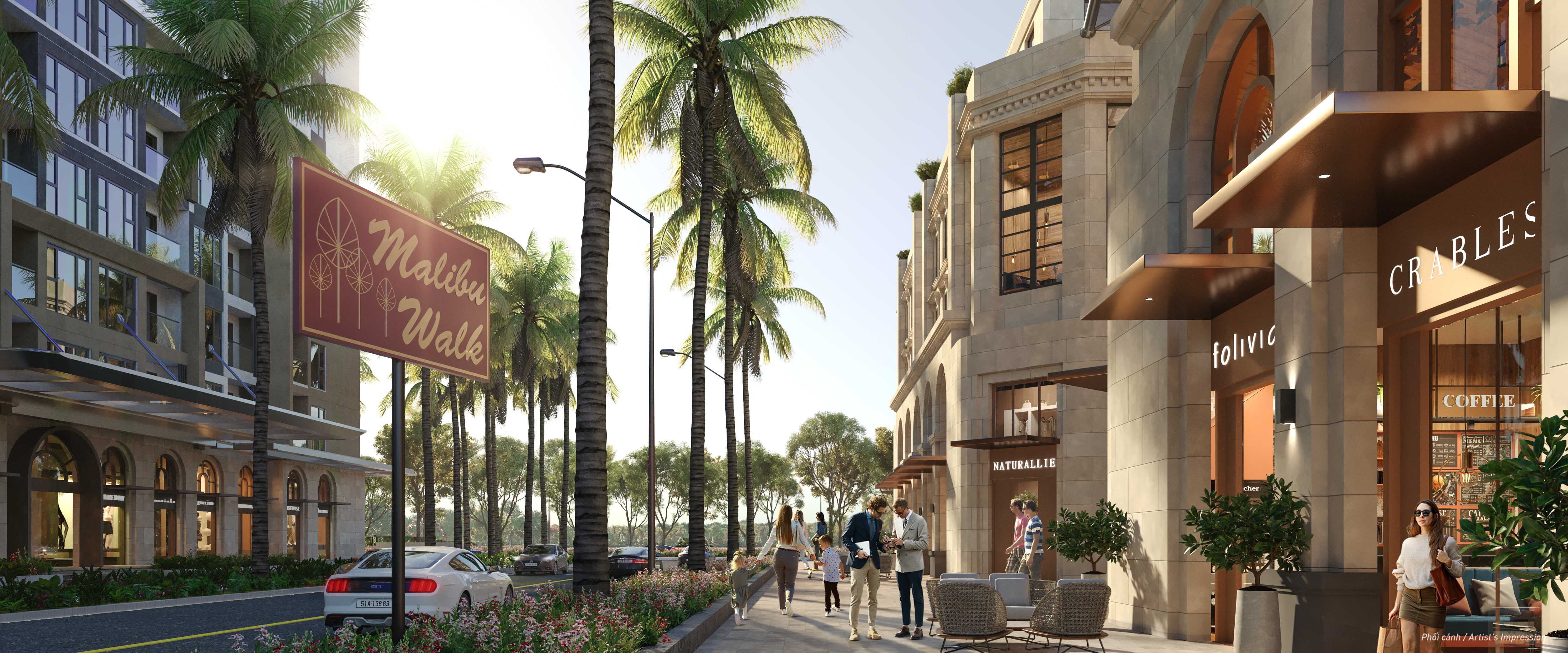 Khu phố shophouse - nơi hội tụ những thương hiệu đẳng cấp quốc tế.