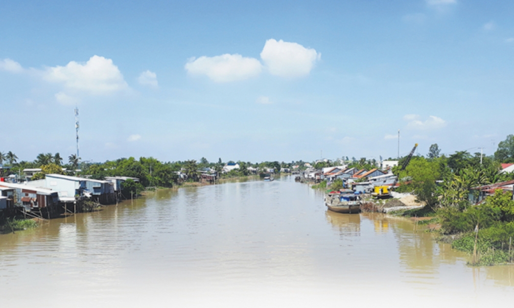 Một góc Cù lao ông Hổ tại xã Mỹ Hoà Hưng, TP. Long Xuyên, An Giang.