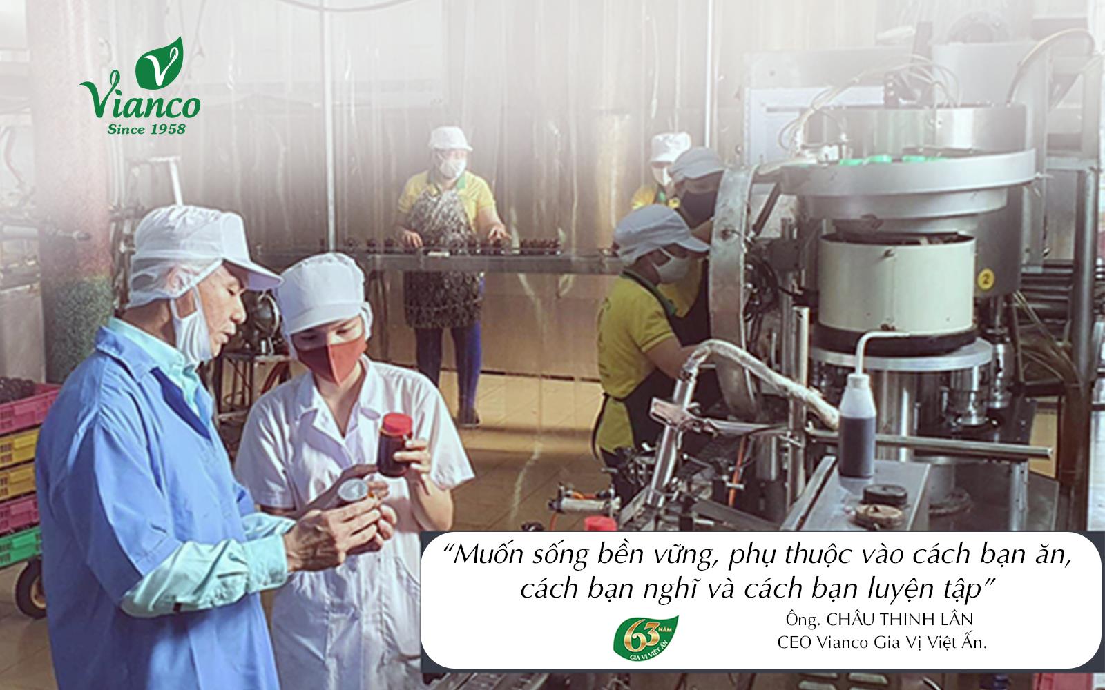 Xưởng sản xuất Gia vị Thiên Nhiên Vianco -Việt Ấn ứng dụng công nghệ khoa học kỹ thuật tiên tiến.