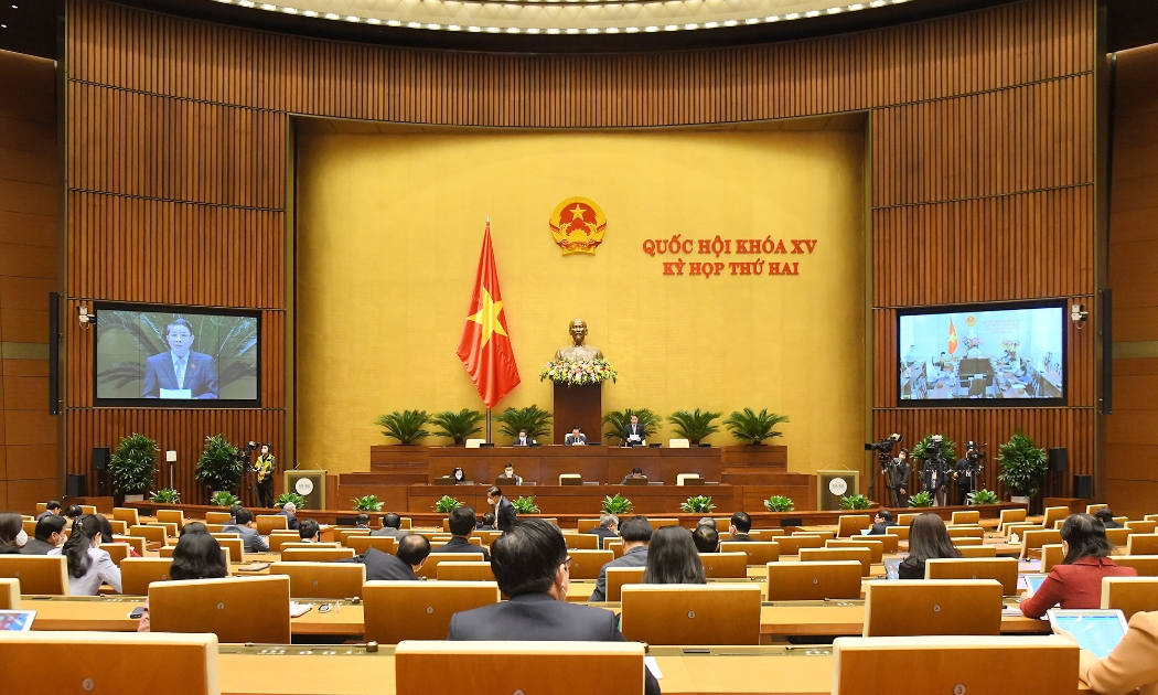 Toàn cảnh phiên thảo luận tại đầu cầu hội trường Diên Hồng - Ảnh: Quochoi.vn
