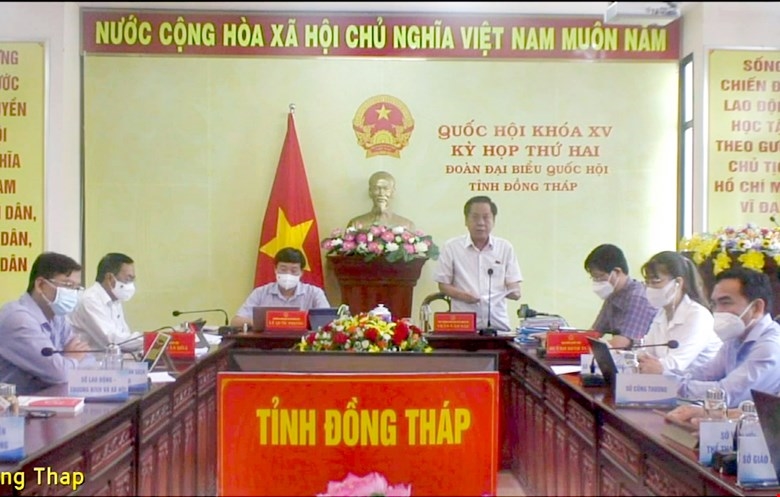 Đại biểu đoàn Đồng Tháp Trần Văn Sáu - Ảnh: Quochoi.vn
