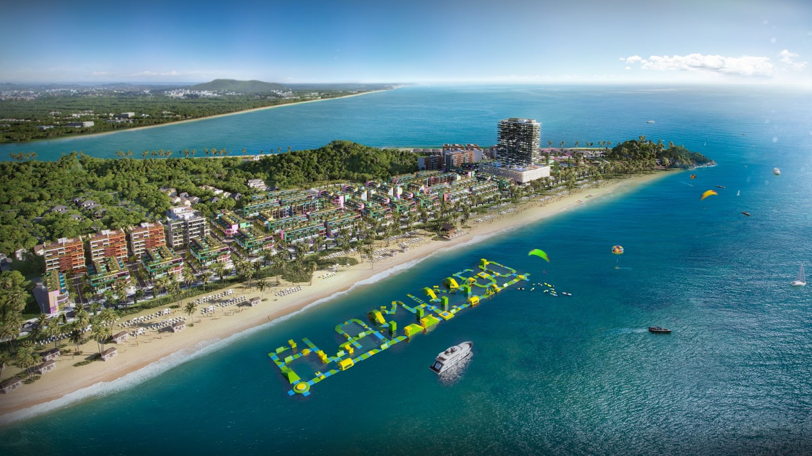 Flamingo Hải Tiến l&agrave; tổ hợp giải tr&iacute; - du lịch - nghỉ dưỡng - thể thao biển đầu ti&ecirc;n của Thanh H&oacute;a.