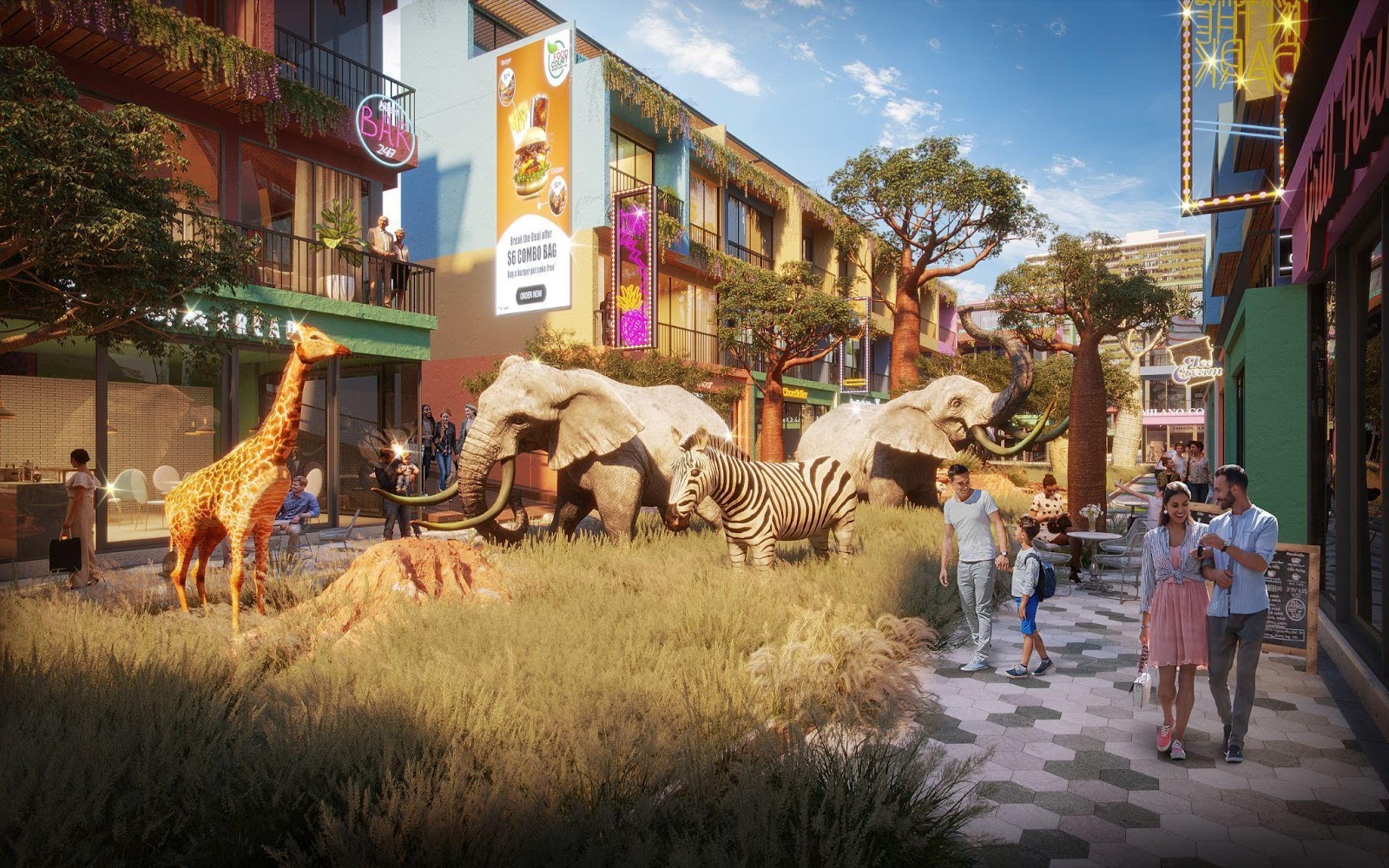 C&ocirc;ng vi&ecirc;n safari digital hứa hẹn l&agrave; điểm check-in kh&ocirc;ng thể bỏ qua khi đến Flamingo Hải Tiến.