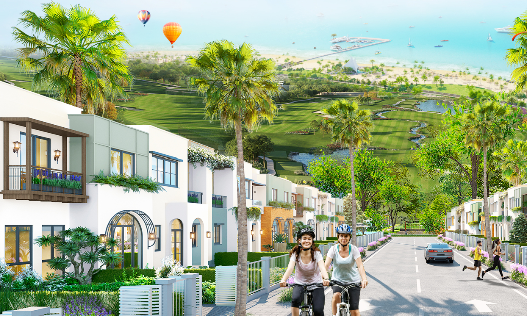 Phân khu Ocean Residence với các sản phẩm nhà phố biển, tích hợp mô hình semi - compound trong lòng siêu đô thị biển có giá trị đầu tư hấp dẫn và đặc tính độc đáo..
