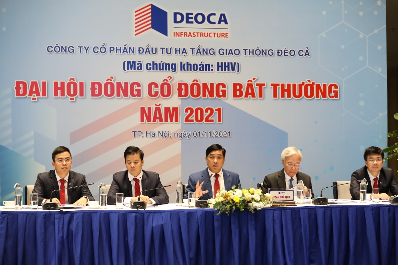 Công ty cổ phần Đầu tư Hạ tầng giao thông Đèo Cả (HHV) tổ chức Đại hội đồng cổ đông bất thường năm 2021 bằng hình thức trực tuyến sáng ngày 1/11/2021.