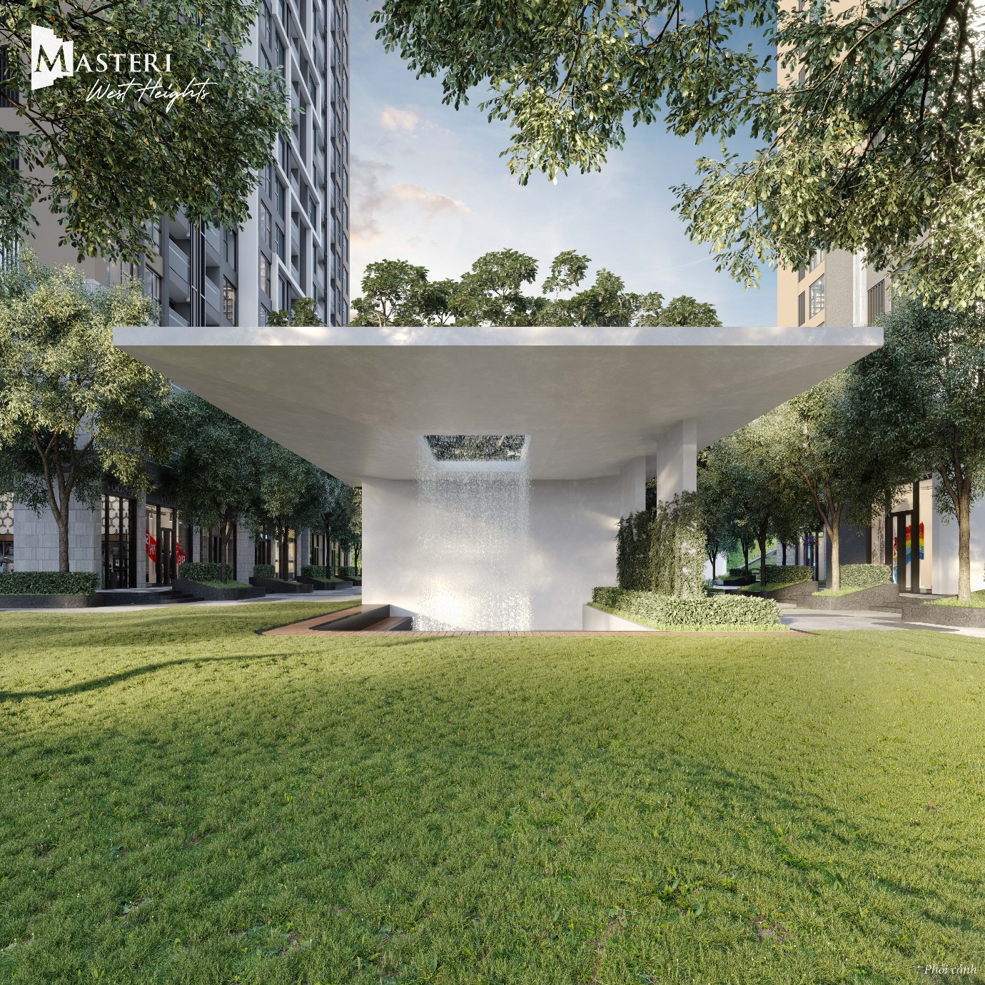 Thảm thực vật mang lại phong c&aacute;ch sống &ldquo;xanh&rdquo; tại Masteri West Heights.