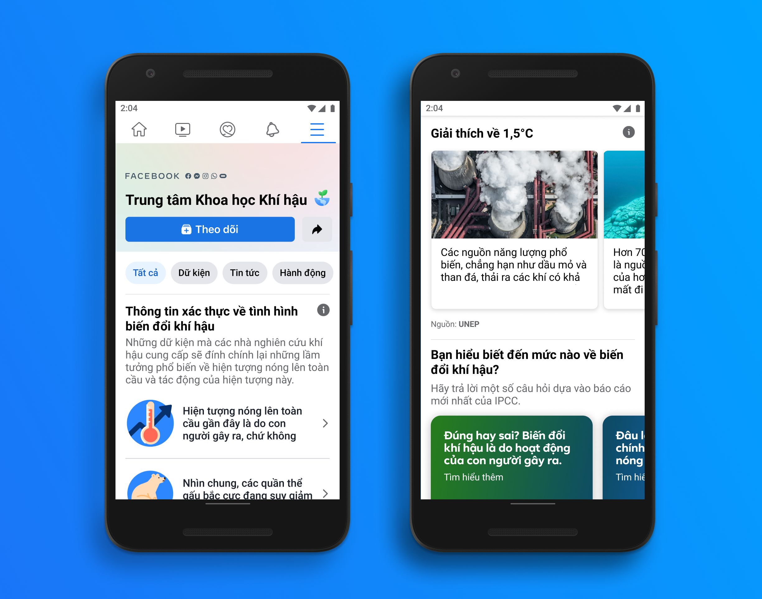 Meta (Facebook) lập các Trung tâm thông tin Khoa học về Khí hậu tại Việt Nam