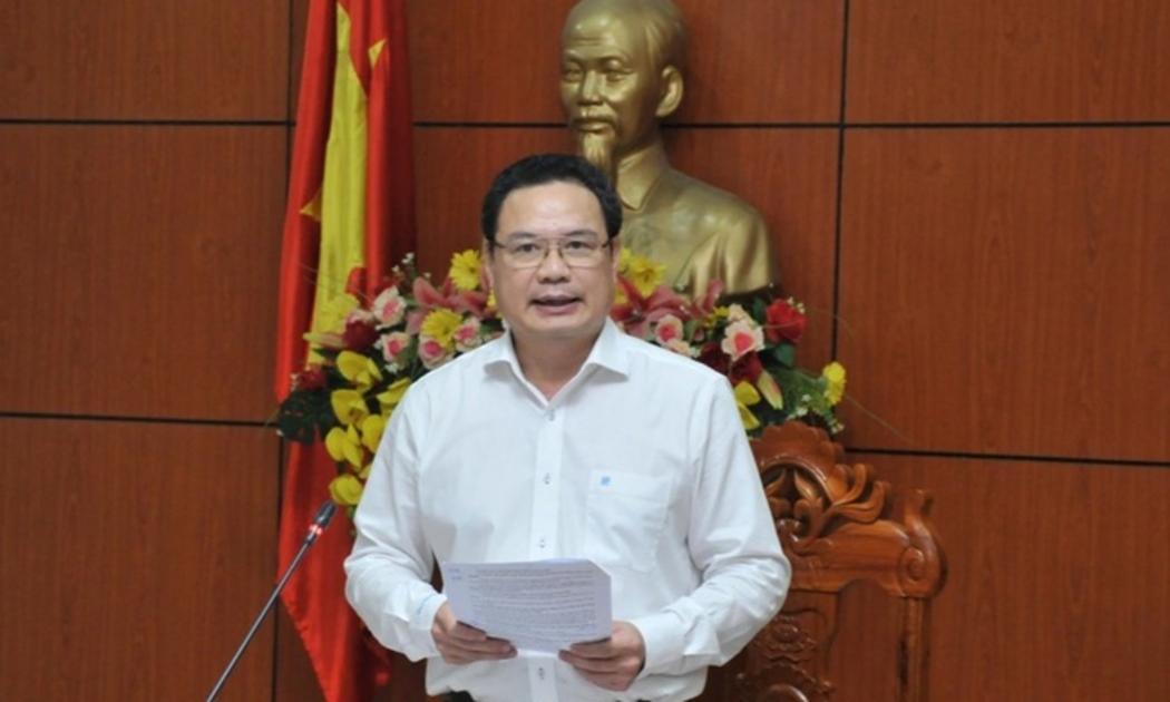 Thứ trưởng Bộ Lao động - Thương binh và Xã hội Lê Văn Thanh làm việc với tỉnh An Giang. Ảnh - Nguyễn Hành. 