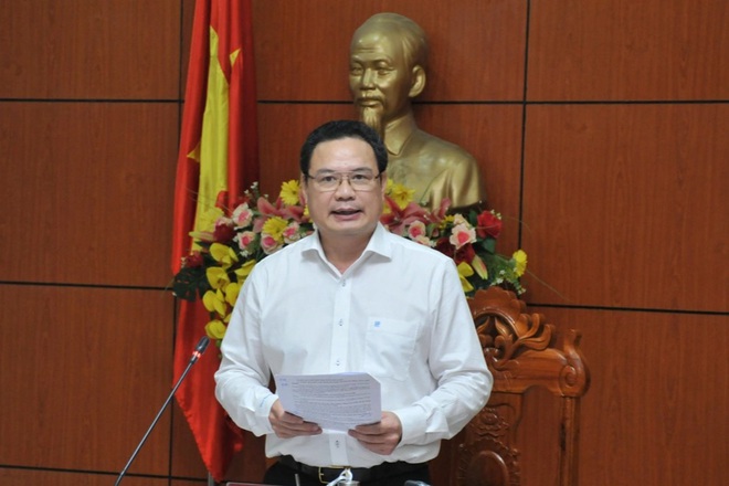 Thứ trưởng Bộ Lao động - Thương binh và Xã hội Lê Văn Thanh làm việc với tỉnh An Giang. Ảnh - Nguyễn Hành. 