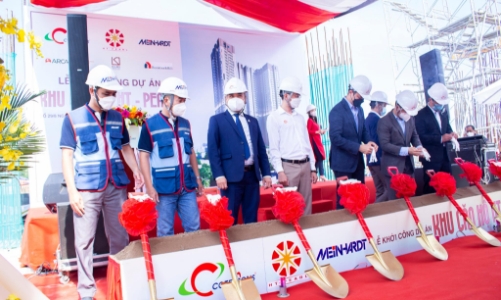 Coteccons chính thức khởi công phần thân dự án khu căn hộ cao cấp HT Pearl