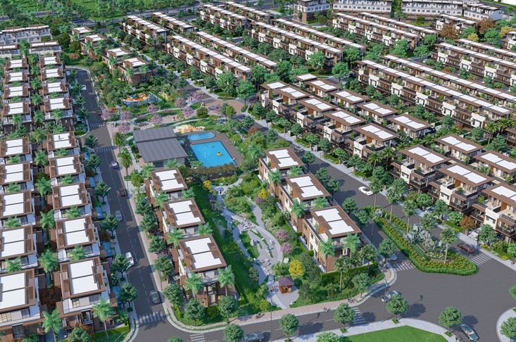 Phối cảnh dự án Izumi City giai đoạn 1.