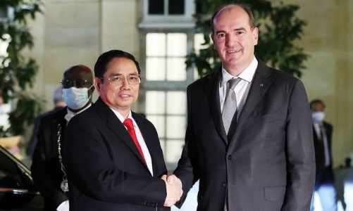 Thủ tướng Phạm Minh Chính hội đàm Thủ tướng Pháp 