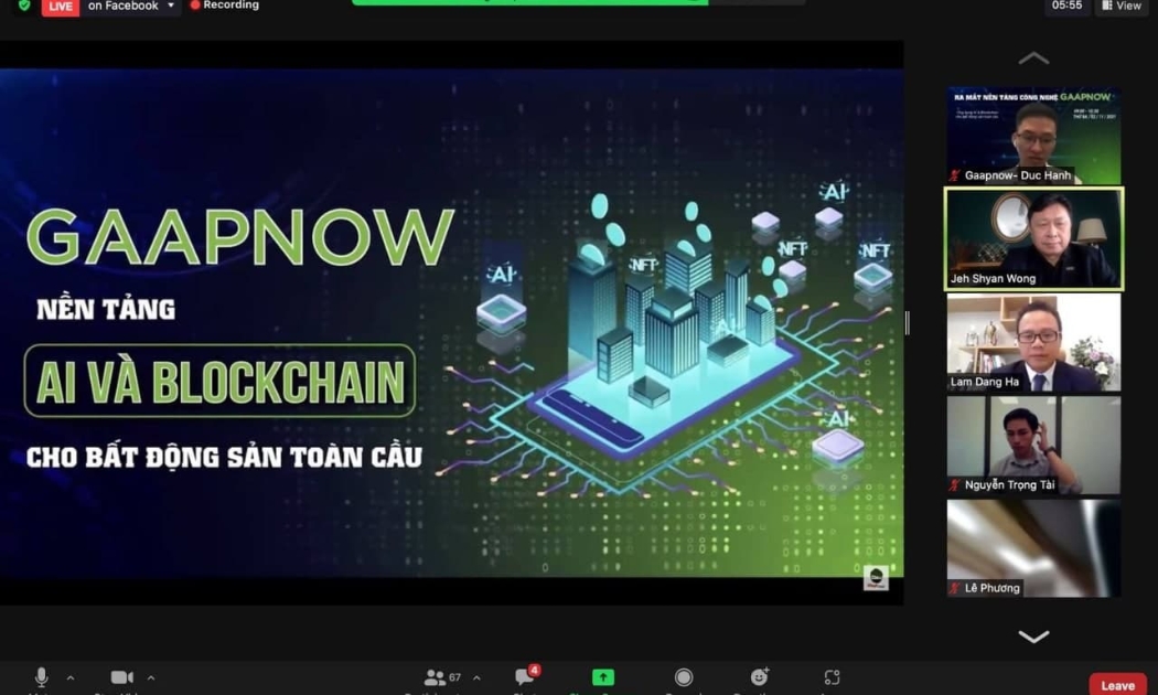 Sự kiện ra mắt nền tảng Gaapnow được tổ chức online qua Zoom.