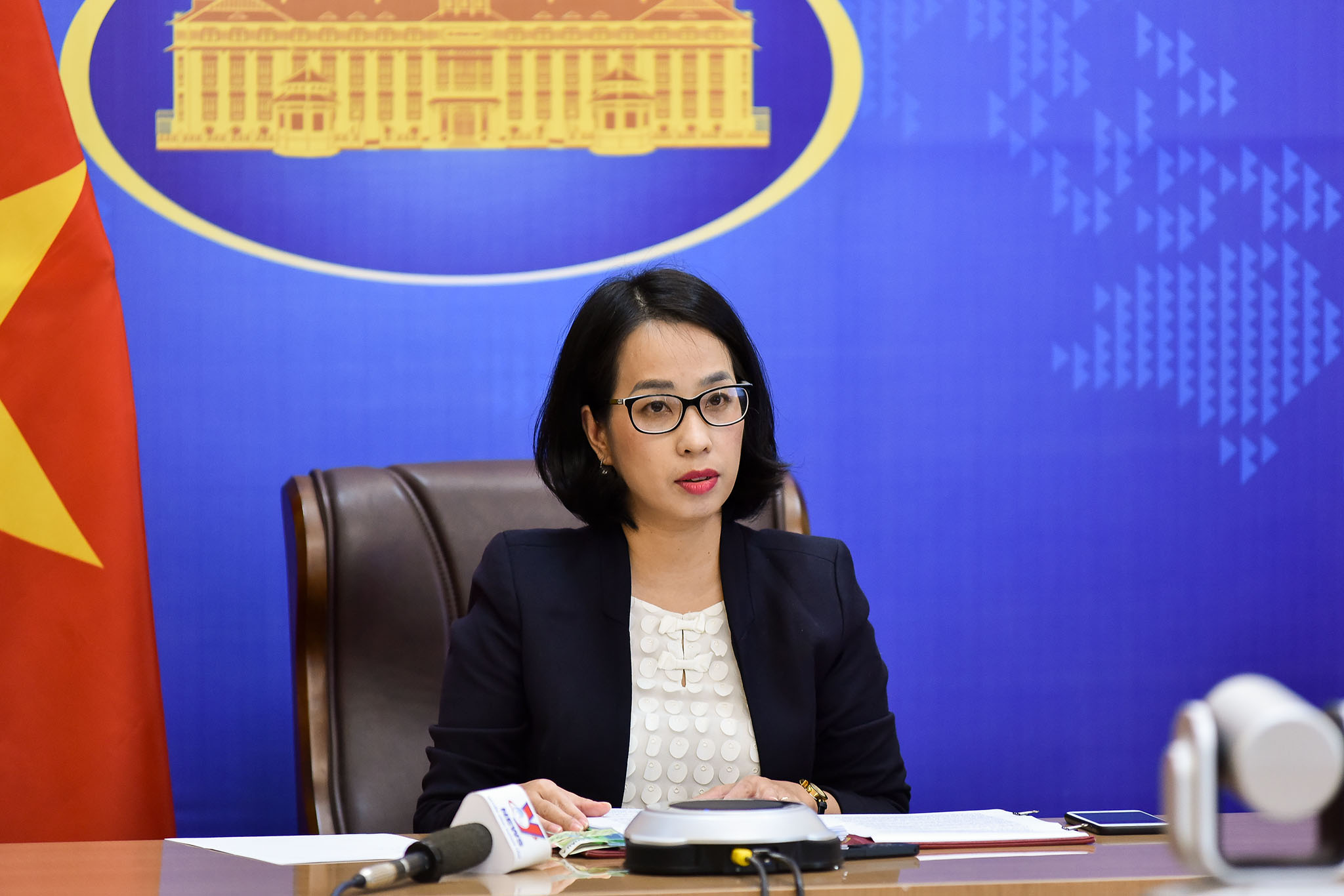 Phó phát ngôn Bộ Ngoại giao Phạm Thu Hằng - Ảnh: Bộ Ngoại giao