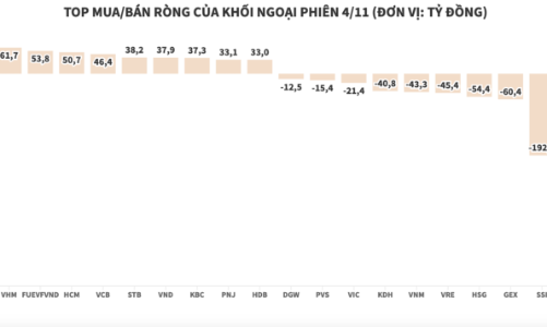 Khối ngoại quay lại bán ròng, tâm điểm PAN và SSI