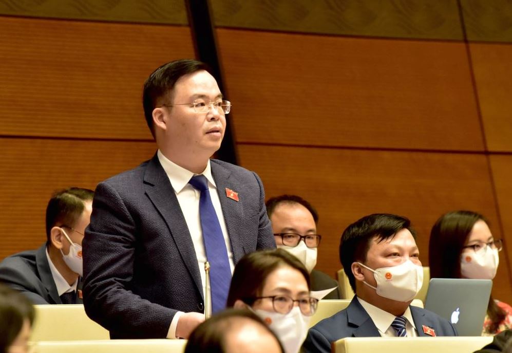 Đại biểu Trần Văn Khải (Hà Nam) phát biểu tại phiên thảo luận - Ảnh: VGP