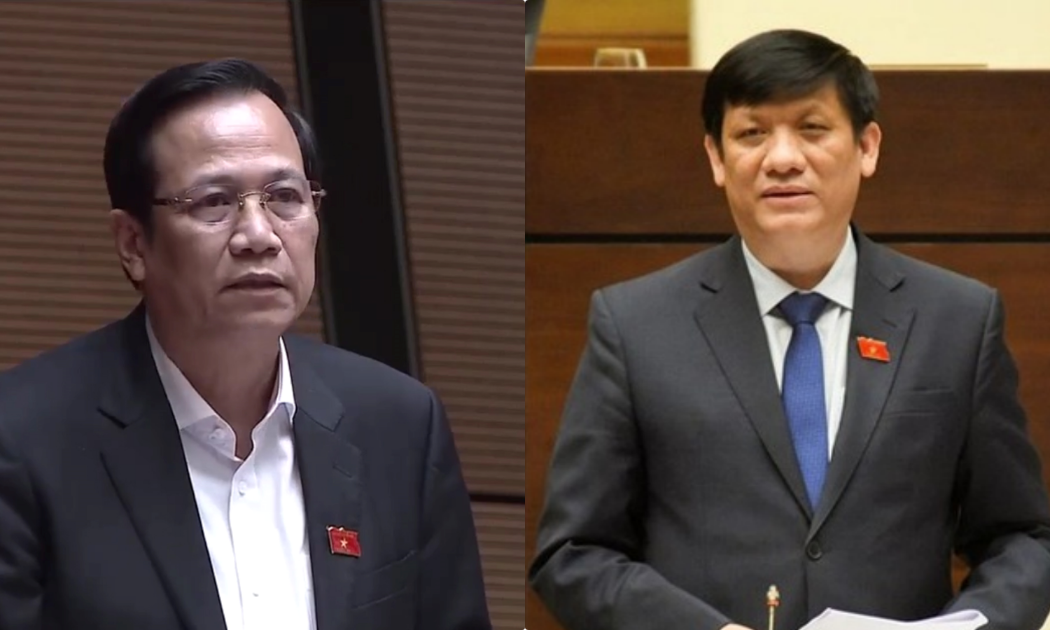 Bộ trưởng Đào Ngọc Dung và Bộ trưởng Nguyễn Thanh Long.
