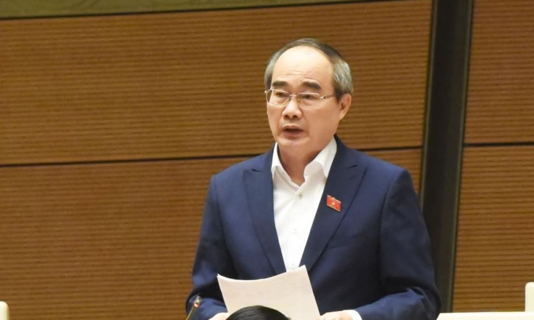 Đại biểu Nguyễn Thiện Nhân phát biểu tại phiên thảo luận - Ảnh: VGP.