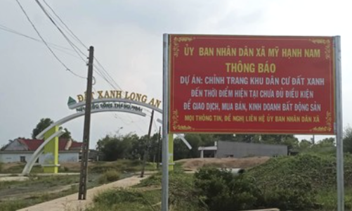 Truy tìm đối tượng lừa đảo tại dự án Khu dân cư Đất Xanh-Mỹ Hạnh Nam tại Long An 
