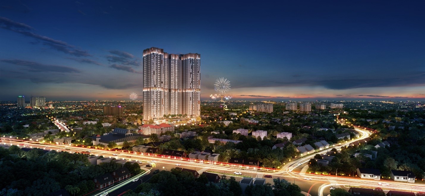 Trong b&aacute;n k&iacute;nh 1km, cư d&acirc;n HT Pearl c&oacute; thể dễ d&agrave;ng tiếp cận với chợ Đ&ocirc;ng H&ograve;a, trường cấp 1, si&ecirc;u thị Go Dĩ An, l&agrave;ng Đại học,&hellip; đ&aacute;p ứng cho c&aacute;c nhu cầu sinh hoạt thường ng&agrave;y.