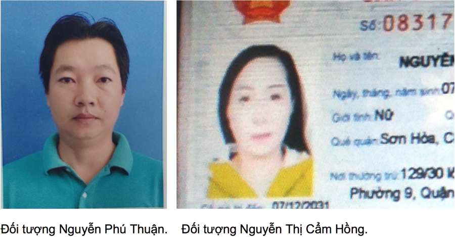 Hai đối tượng đang bị Cơ quan Cảnh sát điều tra Công an tỉnh Long An truy tìm - Nguồn: Công an tỉnh Long An.