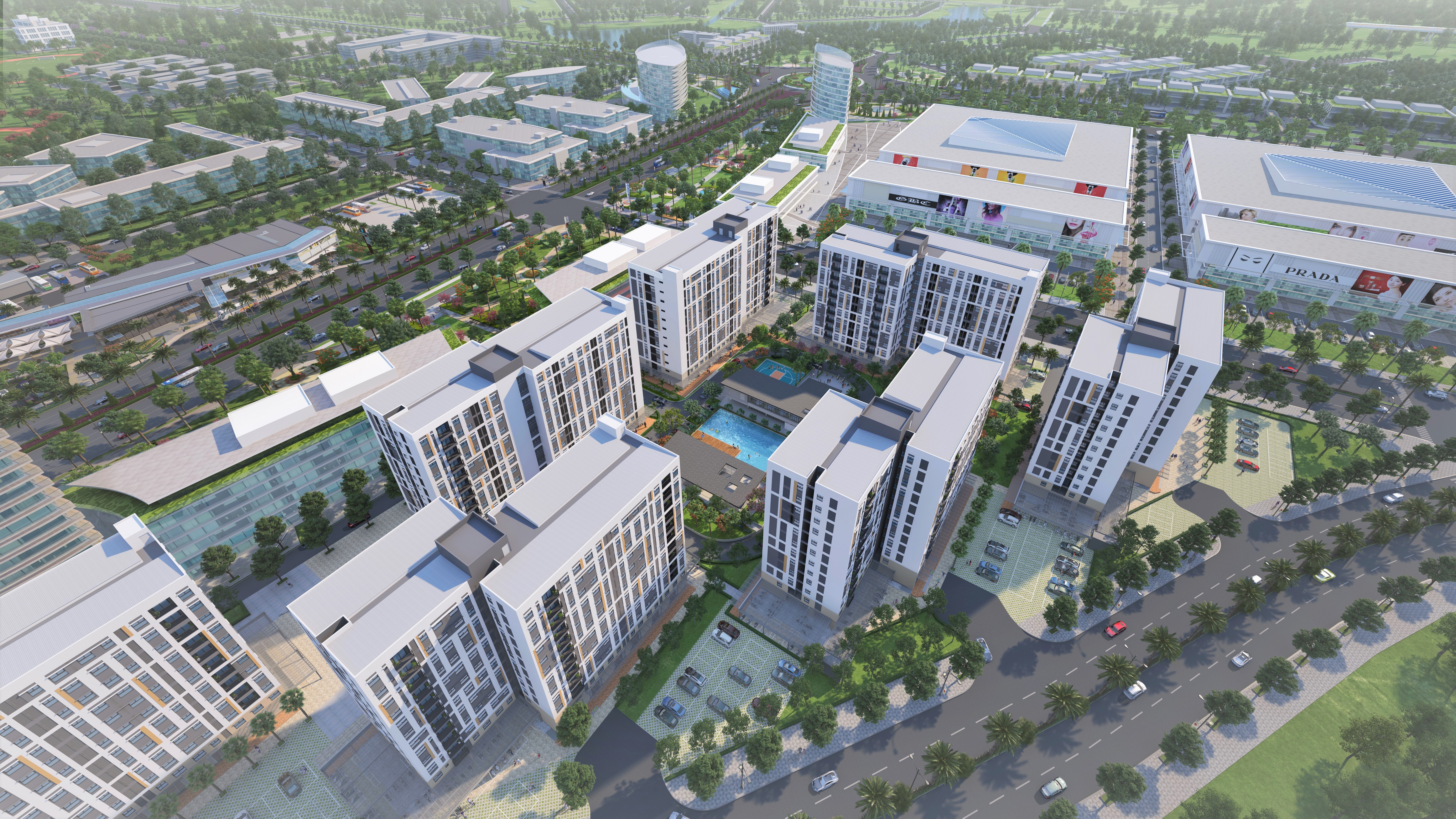 Phối cảnh tổng thể dự án EHome Southgate.