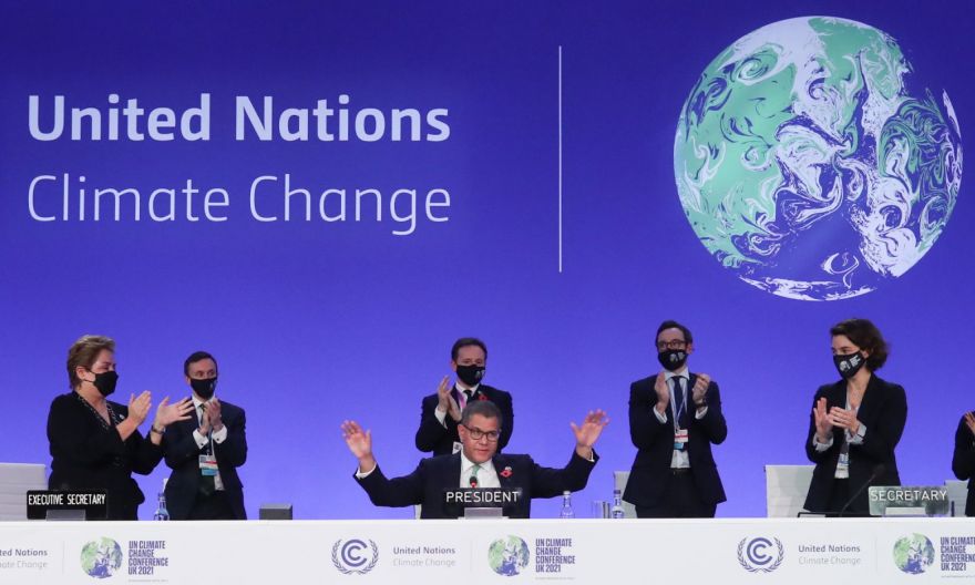 COP26 đạt được thỏa thuận khí hậu mới vào ngày 13/1 - Ảnh: AP