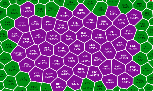 Hơn 120 mã kịch trần, “tiệc” vẫn mở ở cổ phiếu nhỏ