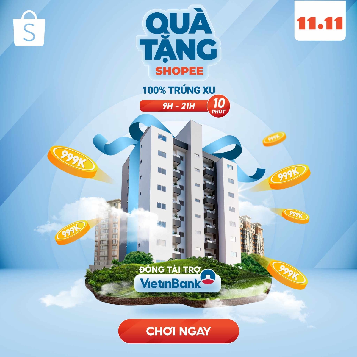 Trong chuỗi sự kiện 11.11 Si&ecirc;u Sale vừa qua, giải thưởng căn hộ trị gi&aacute; 1,5 tỷ đồng từ &ldquo;Qu&agrave; tặng Shopee