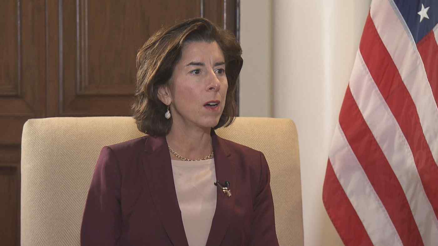 Bộ trưởng Thương mại Mỹ Gina Raimondo bắt đầu chuyến công du châu Á kéo dài 4 ngày bằng chuyến thăm Nhật Bản ngày 15/11 - Ảnh: Nikkei Asia