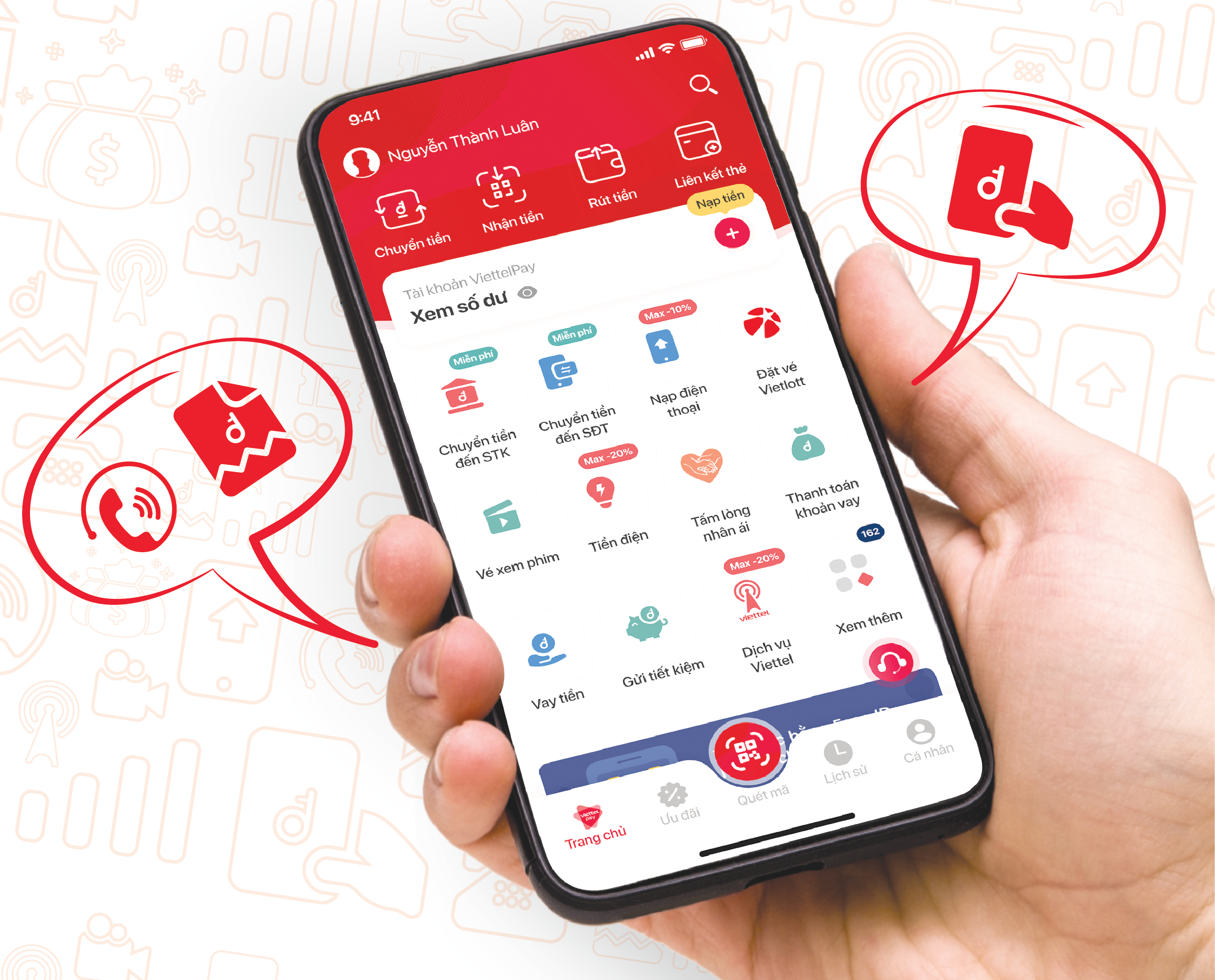 Viettel đã đáp ứng và triển khai thí điểm dịch vụ Mobile Money.