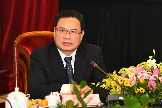 Thứ trưởng Bộ Lao động - Thương binh và Xã hội Lê Văn Thanh tại hội thảo. 