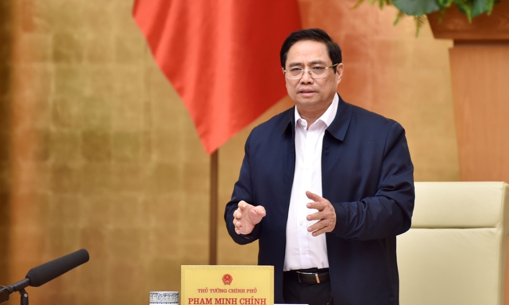 Thủ tướng Phạm Minh Chính phát biểu tại cuộc họp - Ảnh: VGP