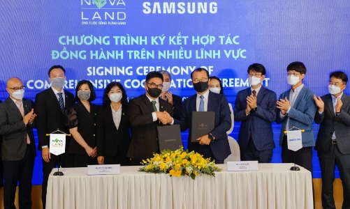 Samsung và Novaland ký kết hợp tác đồng hành trên nhiều lĩnh vực