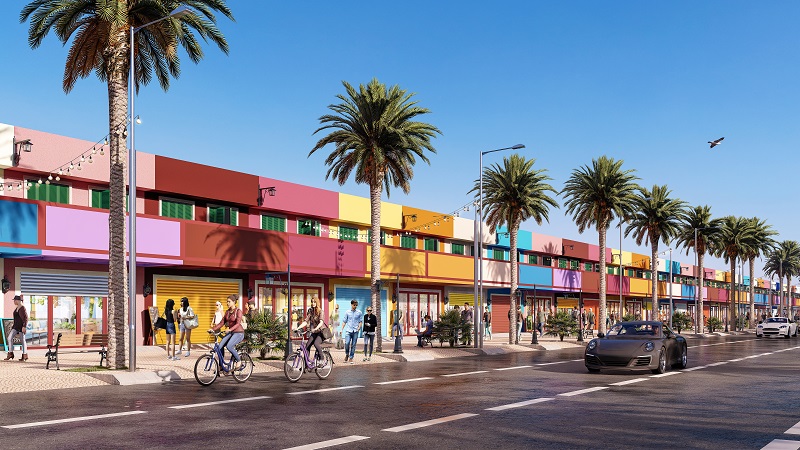 Burano Station Shophouse sở hữu thiết kế độc đáo, mang đậm hơi thở kiến trúc rực rỡ của hòn đảo Burano.