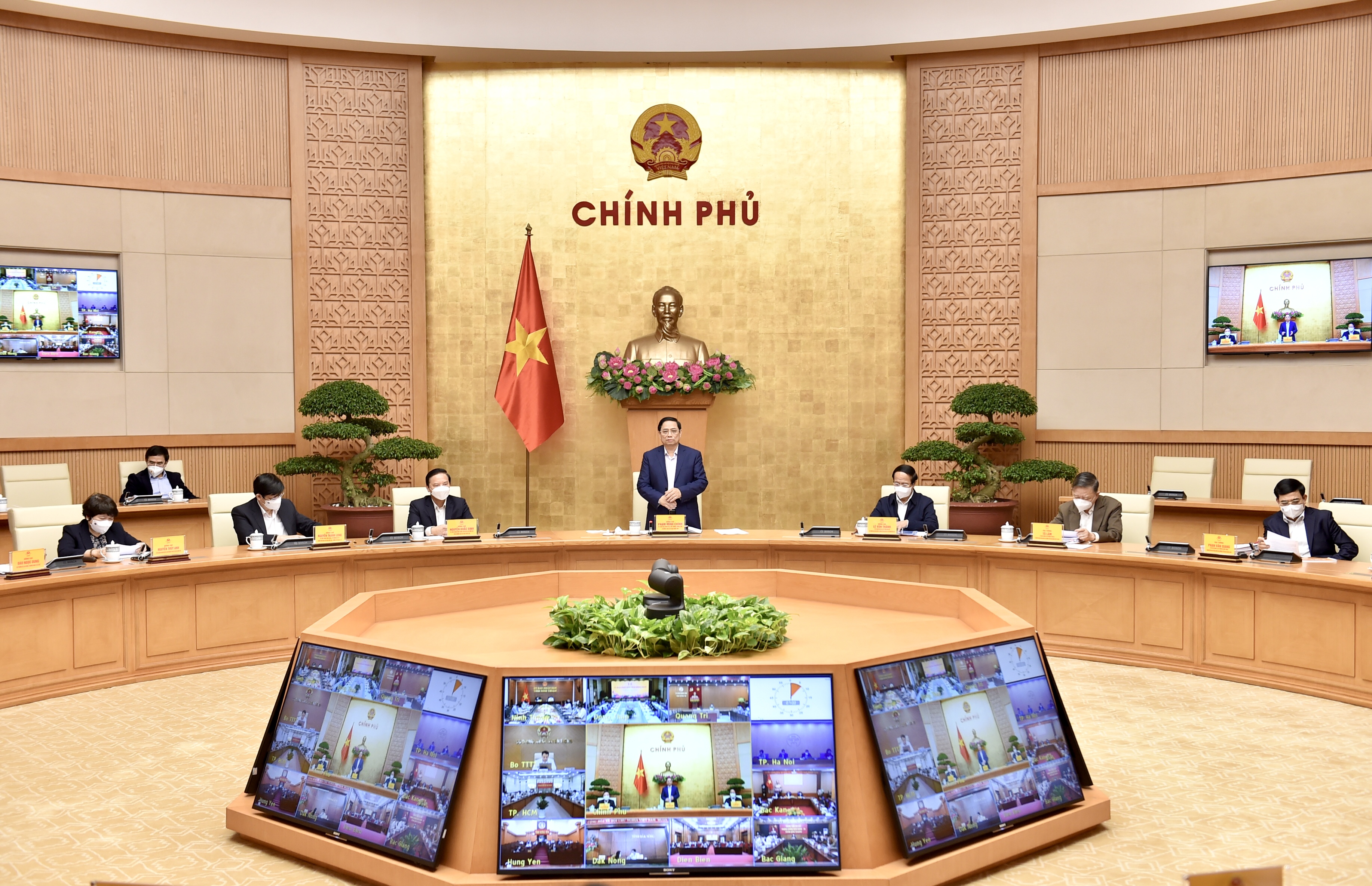 Cuộc họp do Thủ tướng Phạm Minh Chính chủ trì - Ảnh: VGP