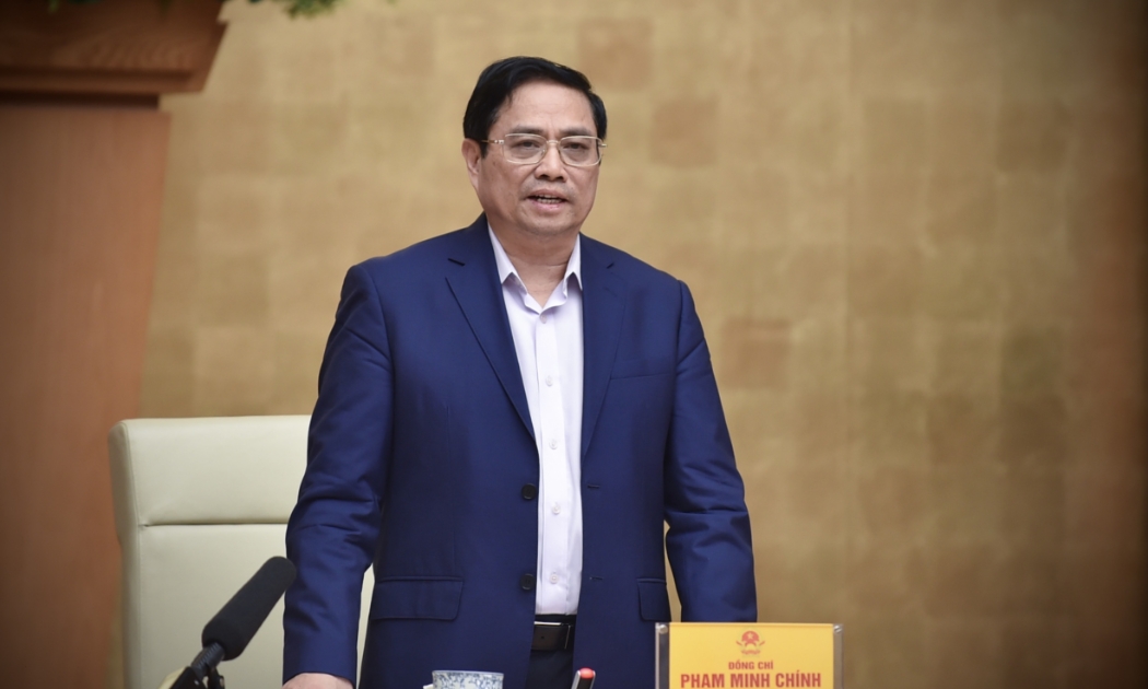 Thủ tướng Phạm Minh Chính phát biểu tại cuộc họp - Ảnh: VGP