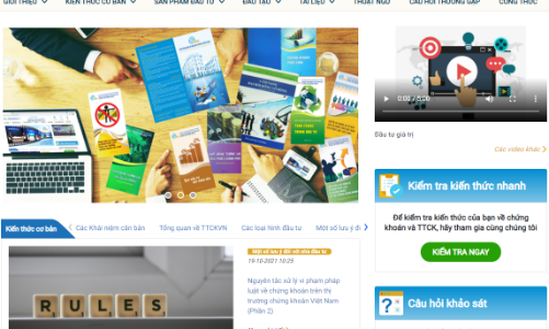 Ra mắt trang web đào tạo nhà đầu tư chứng khoán, tăng 