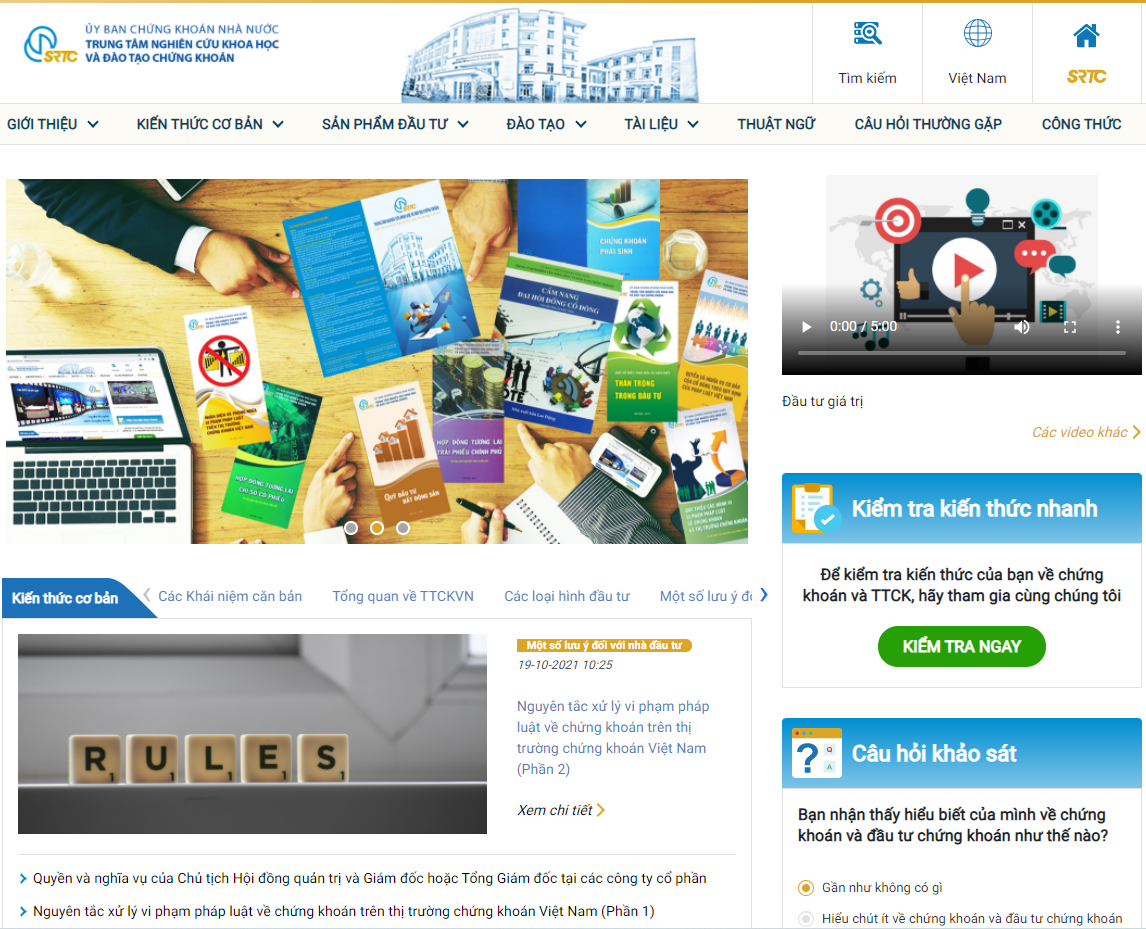 Trang web giáo dục nhà đầu tư.