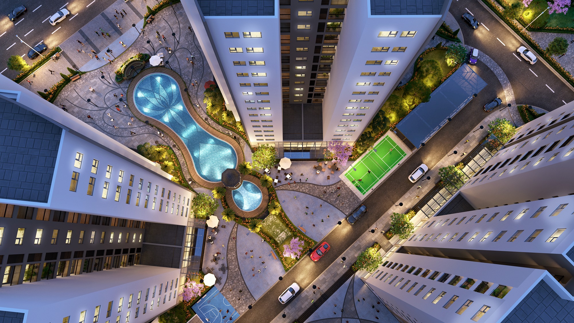 Tiện ích nội khu đa dạng tại Le Grand Jardin.